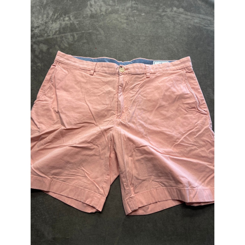Southern Tide Men Salmon Pink Chino Shorts Size 38 Cotton Stretch Coastal Casual